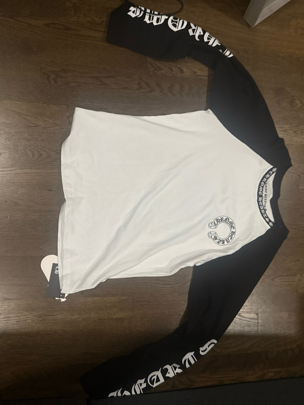 Chrome hearts black & white long sleeve size M